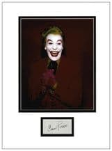 Cesar Romero Autograph Signed Display - Joker