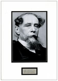 Charles Dickens Autograph Display