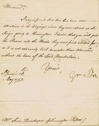 Charles FitzRoy Letter Signed - Duke of Grafton