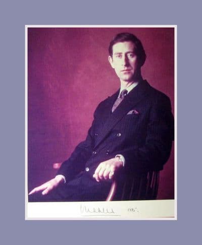 Charles, Prince of Wales Autograph Signed Photo