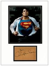 Christopher Reeve Autograph Signed Display - Superman