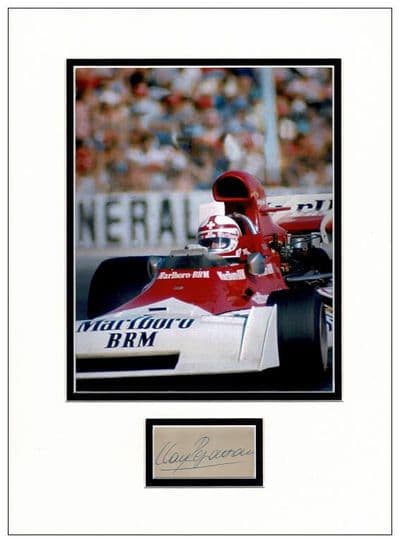 Clay Regazzoni Autograph Display