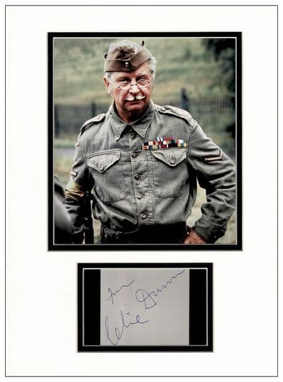 Clive Dunn Autograph Signed Display - Dad's Army