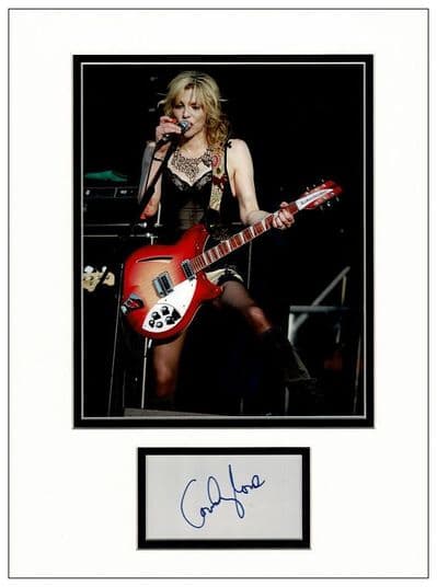 Courtney Love Autograph Signed Display