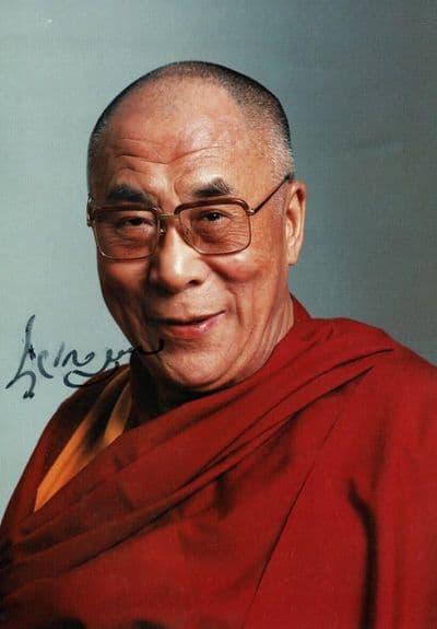 Dalai Lama Signed Photo
