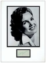 Debbie Reynolds Autograph Signed Display