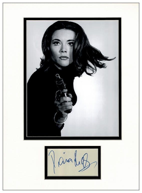 DIANA RIGG THE AVENGERS EMMA PEEL PP MOUNTED 8X10 SIGNED AUTOGRAPH PHOTO PRINT 