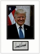 Donald Trump Autograph Signed Display