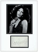 Donna Summer Autograph Signed Display