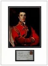 Duke of Wellington Autograph Signed Display