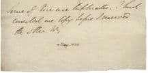 Duke of Wellington Autograph Signed Note