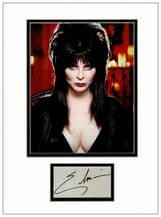 Elvira Autograph Signed Display