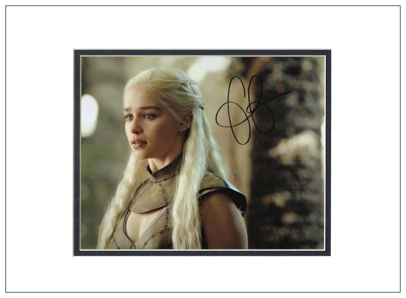 Emilia Clarke Game of Thrones Gentle Heart Signed Autographed A4 Print Poster 
