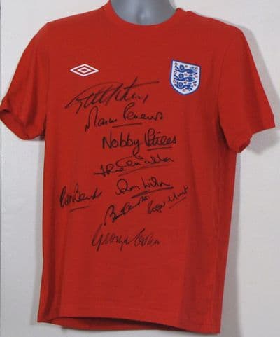 England 1966 World Cup Team Autograph Signed Shirt
