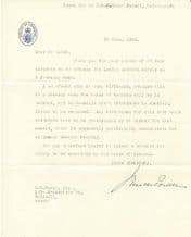 Enoch Powell Signed Typed Letter
