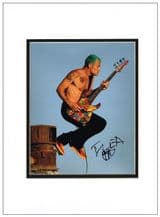 Flea Autograph Photo Signed - Red Hot Chili Peppers
