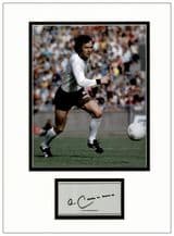 Franz Beckenbauer Autograph Display