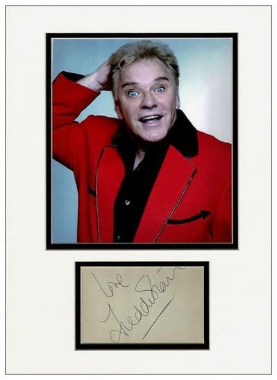 Freddie Starr Autograph Signed Display