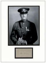 General John J Pershing Autograph Signed Display