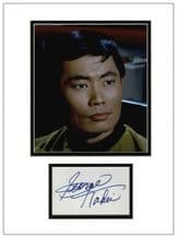 George Takei Autograph Signed Display - Star Trek