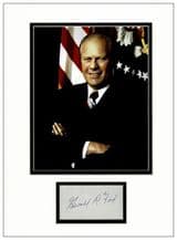 Gerald Ford Autograph Signed Display
