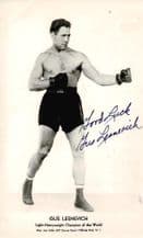 Gus Lesnevich Autograph Signed Photo