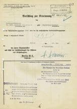 Heinrich Himmler Autograph Document Signed