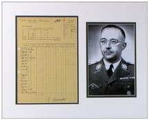 Heinrich Himmler Document Signed