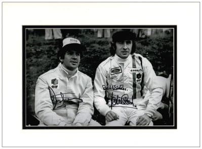 Jackie Stewart and Jody Scheckter Signed Photo