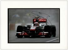 Jenson Button Autograph Photo Signed