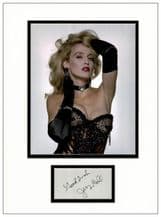 Jerry Hall Autograph Signed Display