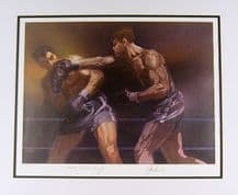 Joe Louis & Max Schmeling Autograph Signed Display