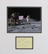John Young Autograph Signed Display - Apollo 16
