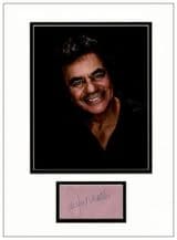 Johnny Mathis Autograph Signed Display