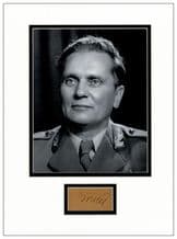 Josip Broz Tito Autograph Signed Display