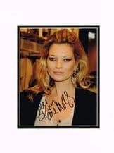 Kate Moss Autograph Signed Photo