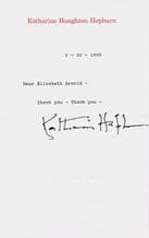 Katharine Hepburn Typed Letter Signed