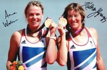 Katherine Grainger and Anna Watkins Autograph Signed Photo - Rowing