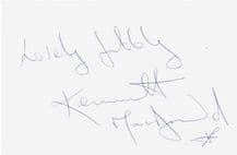 Kenneth MacDonald Autograph - Only Fools & Horses