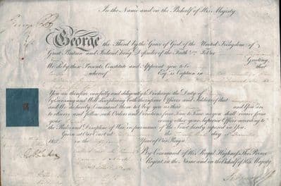 King George IV Prince Regent Autograph Signed Document