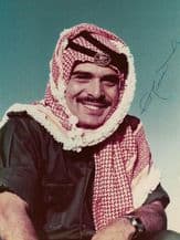King Hussein of Jordan Signed Photo