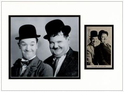 Laurel & Hardy Autograph Signed Photo