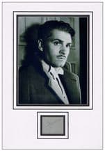 Laurence Olivier Autograph Display