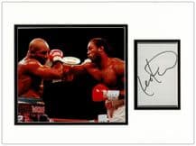 Lennox Lewis Autograph Signed Display