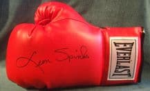 Leon Spinks Autograph Signed Boxing Glove