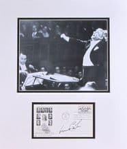 Leonard Bernstein Autograph Signed Display