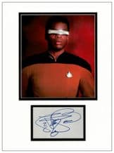 LeVar Burton Autograph Signed Display - Star Trek