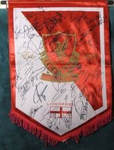 Liverpool Squad Signed Pennant