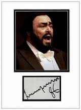 Luciano Pavarotti Autograph Signed