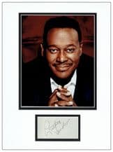 Luther Vandross Autograph Signed Display